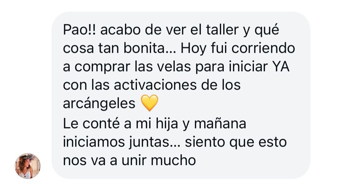 Testimonio: mamá que hará el ritual junto a su hija
